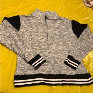 Grey and black sweater